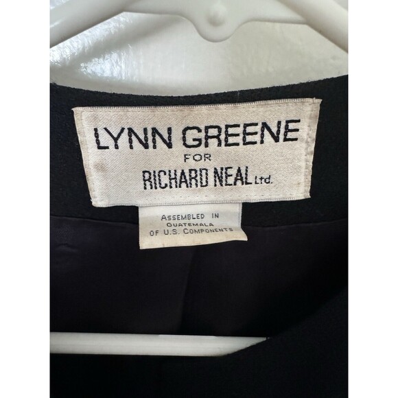 Vintage Lynn Greene for Richard Neal Jacket Women Size 12 Wool Dyed Blue Fox Fur - Picture 4 of 9